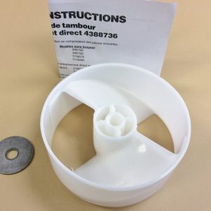 Whirlpool 4388736 Ice Bin Auger Drum – OEM Refrigerator Part