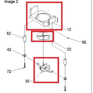 Whirlpool WP12013209Q REF MOTOR