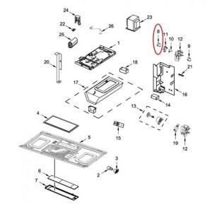 Whirlpool W10211972 SWITCH,MIC