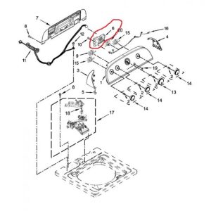 Whirlpool W10671327 WASHER CON