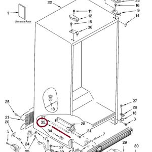 Whirlpool WP2255153 TUBE,FILTE
