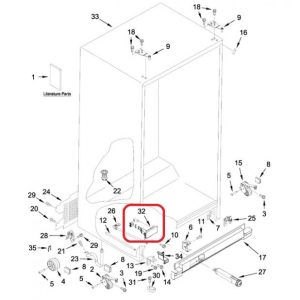 Whirlpool W10862456 HOUSING,WA