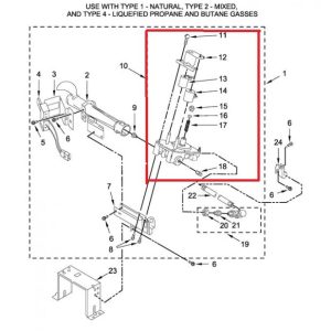 Whirlpool WPW10141728 Dryer Gas Valve