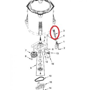 Whirlpool W10899966 Washer inner drain hose