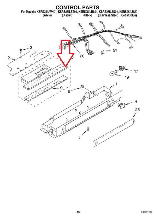 Whirlpool 8201658 Refrigerator Control Board Stock 1