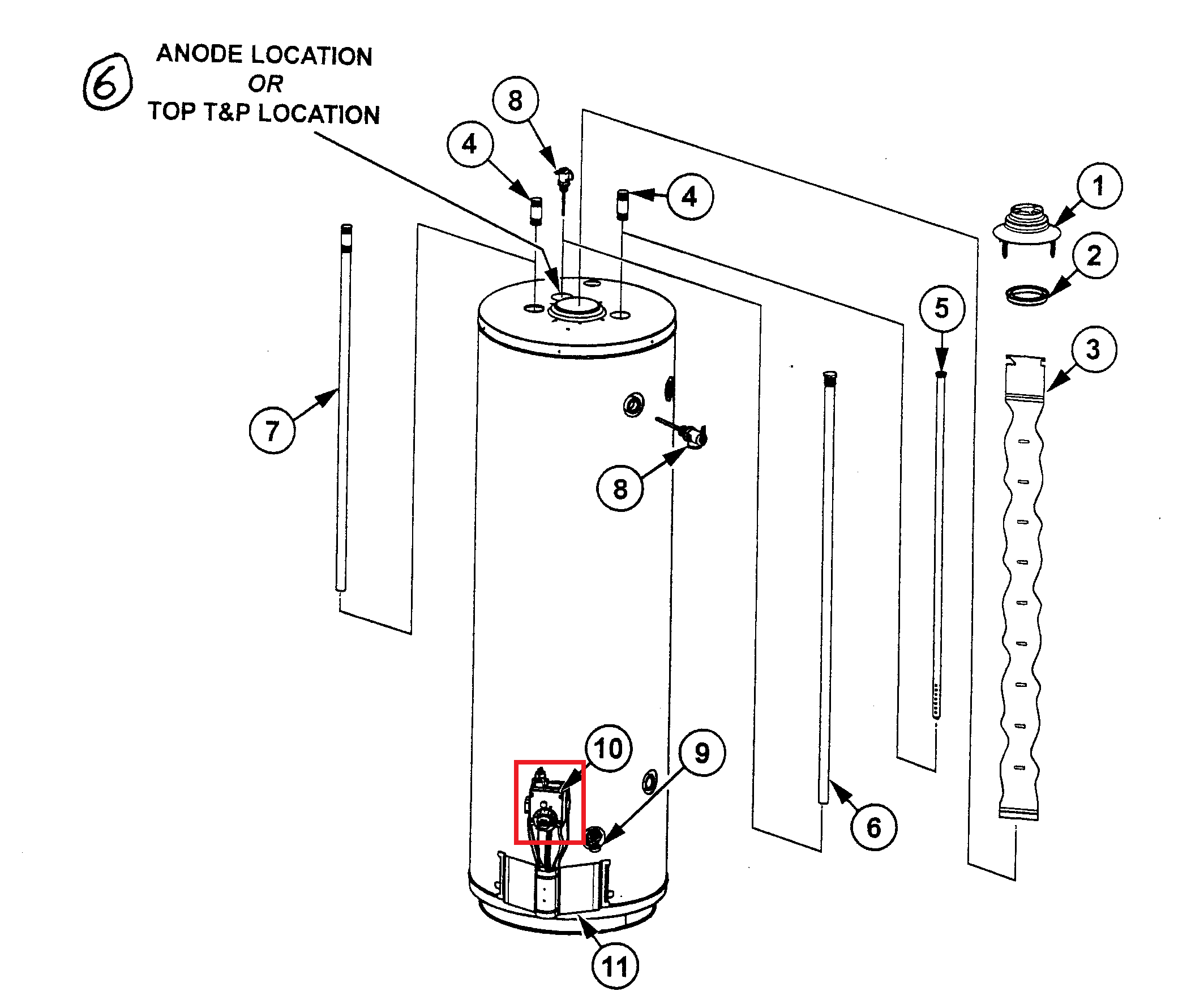 AO Smith 100111369 Gas Valve Assembly