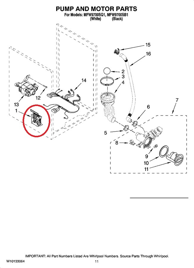 Whirlpool W10756692 Washer Motor Control Board – Genuine Replacement Part