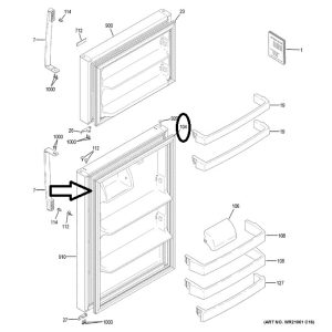 GE WR14X27235 Refrigerator Door Gasket FF